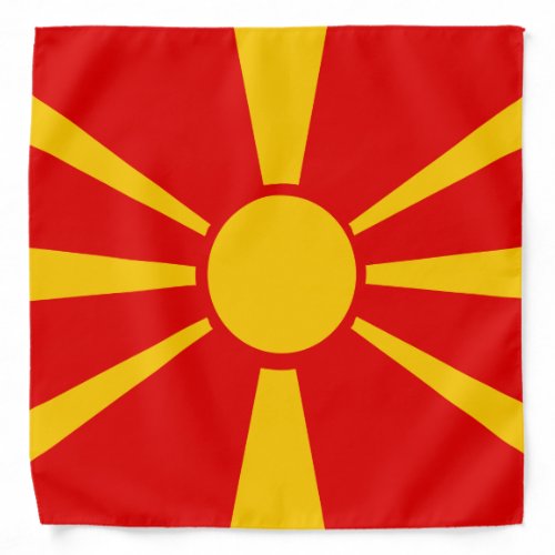 Macedonia Flag Bandana