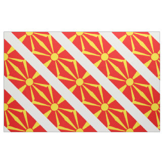 Macedonia Flag Fabric
