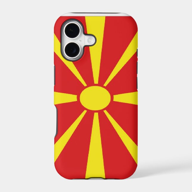 Macedonia Flag Iphone Case (Back)