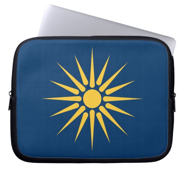 Macedonia Flag Laptop Sleeve (Front)
