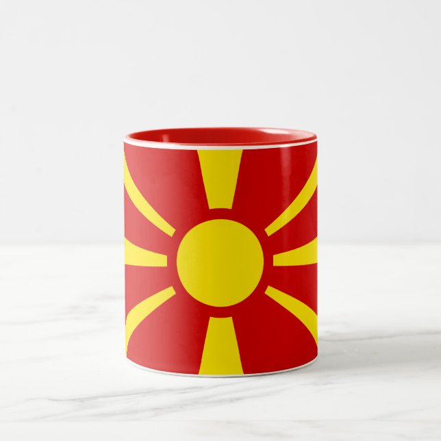 Macedonia Flag Mug (Center)