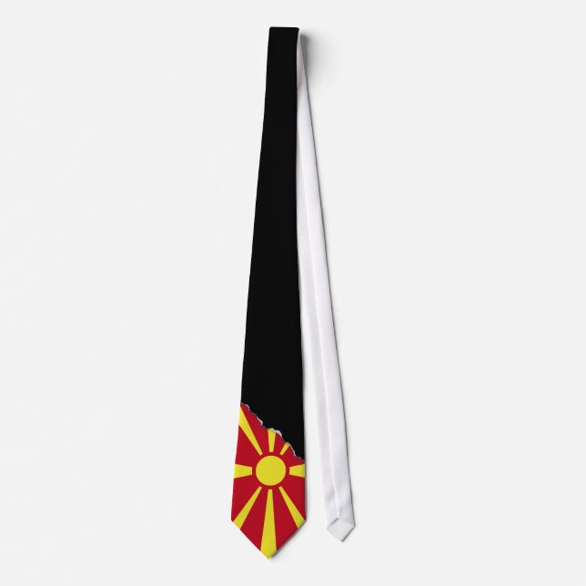Macedonia Flag Neck Tie (Front)