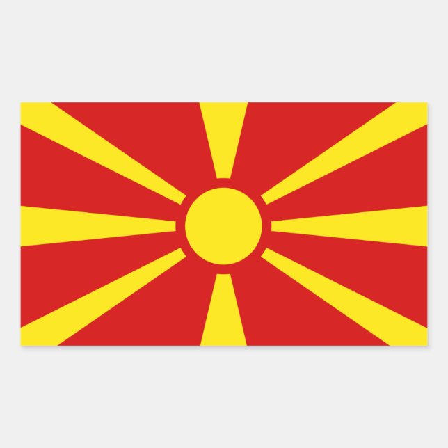 Macedonia Flag Sticker (Front)