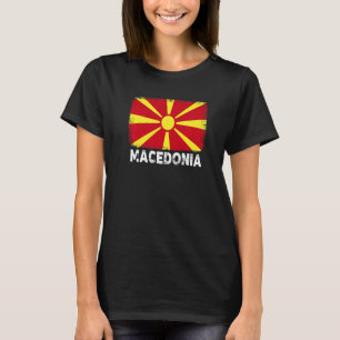Macedonia Flag Support Macedonian People Women Me T-Shirt