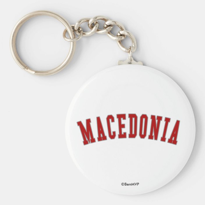 Macedonia Keychain