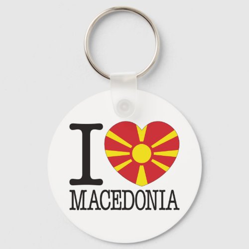 Macedonia Love v2 Keychain