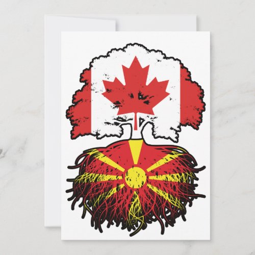 Macedonia Macedonian Canadian Canada Tree Roots Invitation