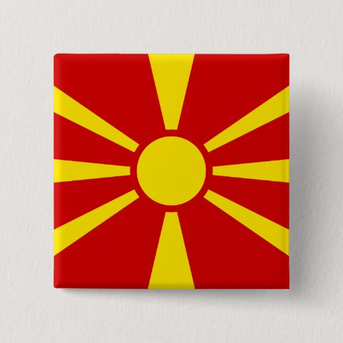 Macedonia Macedonian Flag Button