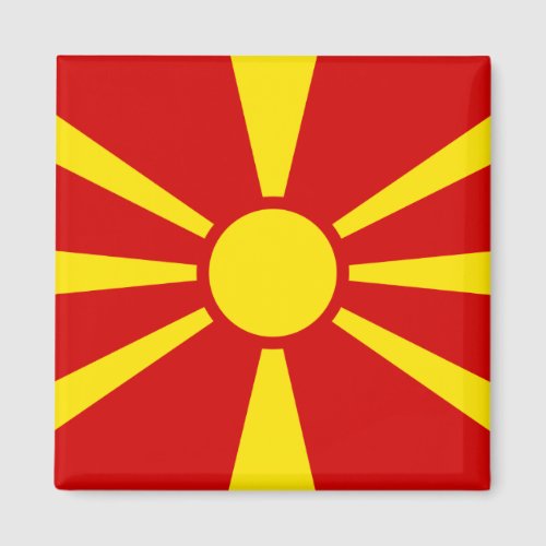 Macedonia Macedonian Flag Magnet