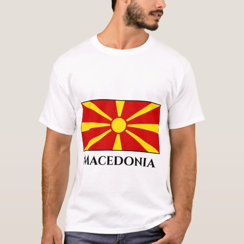 Macedonia Macedonian Flag T_Shirt