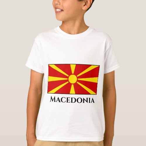 Macedonia Macedonian Flag T_Shirt