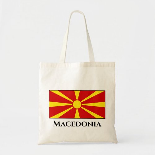 Macedonia Macedonian Flag Tote Bag