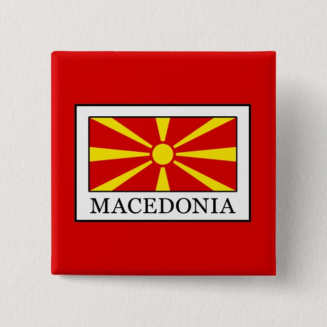 Macedonia Pinback Button (Front)