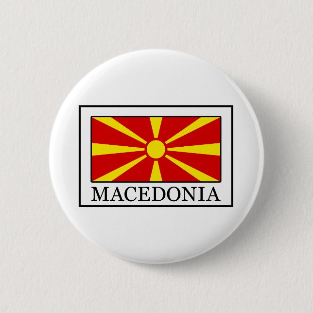 Macedonia Pinback Button (Front)