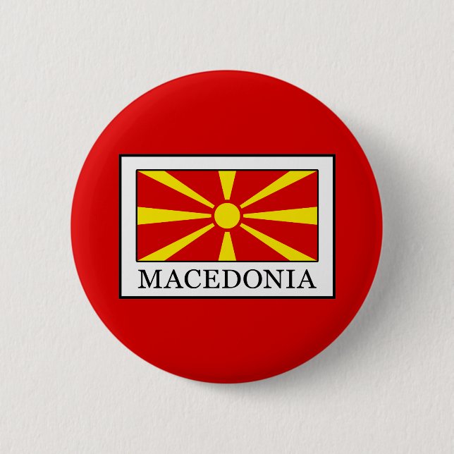 Macedonia Pinback Button (Front)