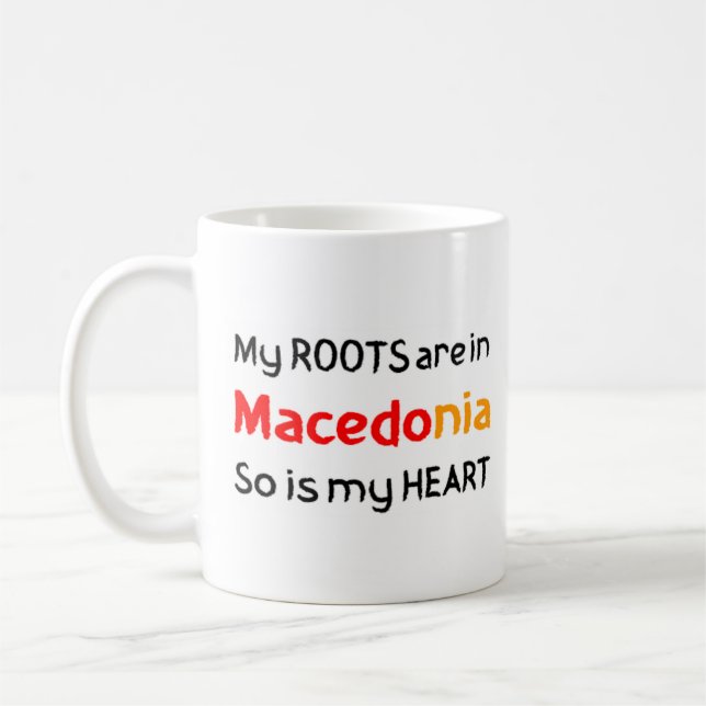 macedonia roots coffee mug (Left)