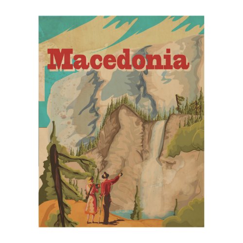 Macedonia Vintage Travel Poster