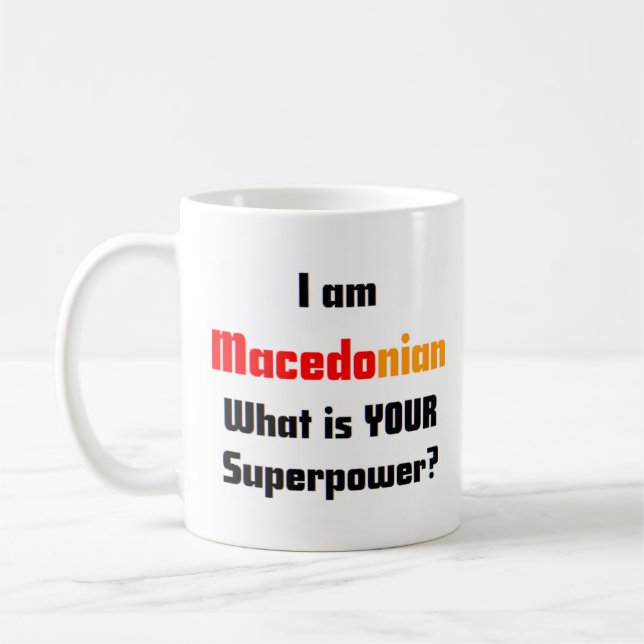 macedonian coffee mug (Left)