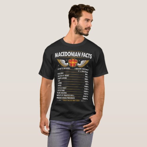 Macedonian Facts Romantic Problem Solving T_Shirt