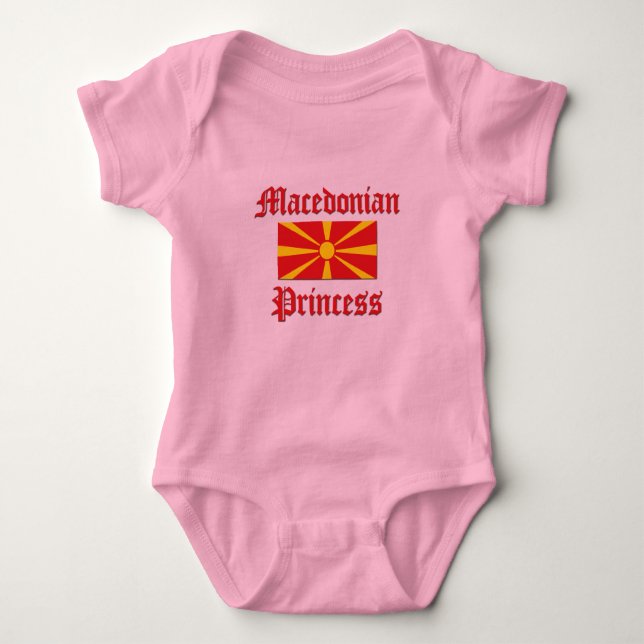 Macedonian Princess Baby Bodysuit (Front)