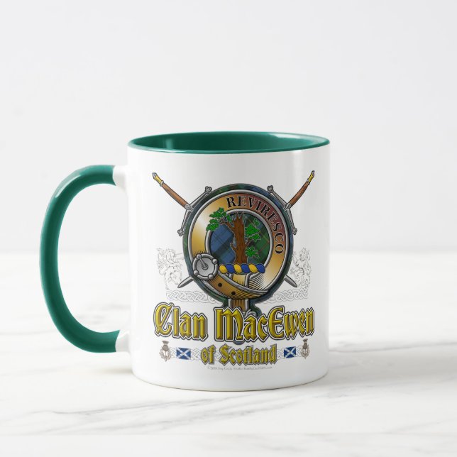 MacEwen Clan Badge Mug (Left)