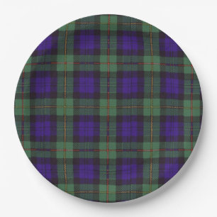 Macewen clan Plaid Scottish tartan Paper Plates