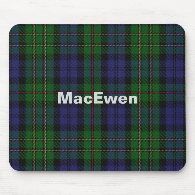 MacEwen Custom Tartan Plaid Mouse Pad (Front)