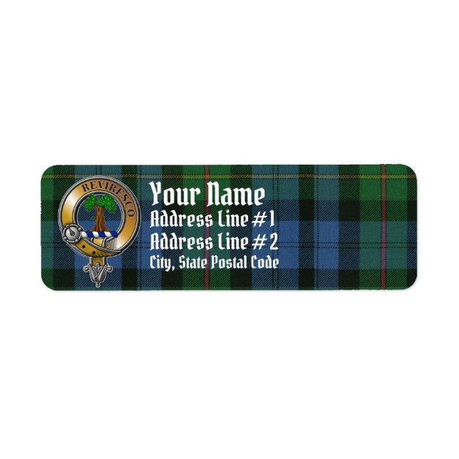 MacEwen Tartan & Badge Label (Front)