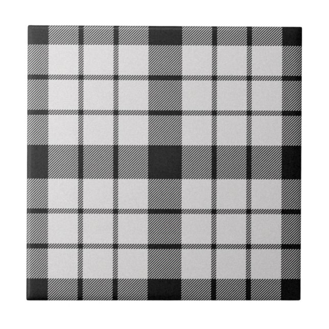 MacFarlane Clan Hunting Tartan Plaid Pattern Ceramic Tile (Front)