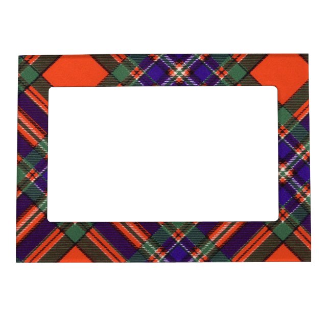 Macfarlane clan Plaid Scottish tartan Magnetic Frame (Front)