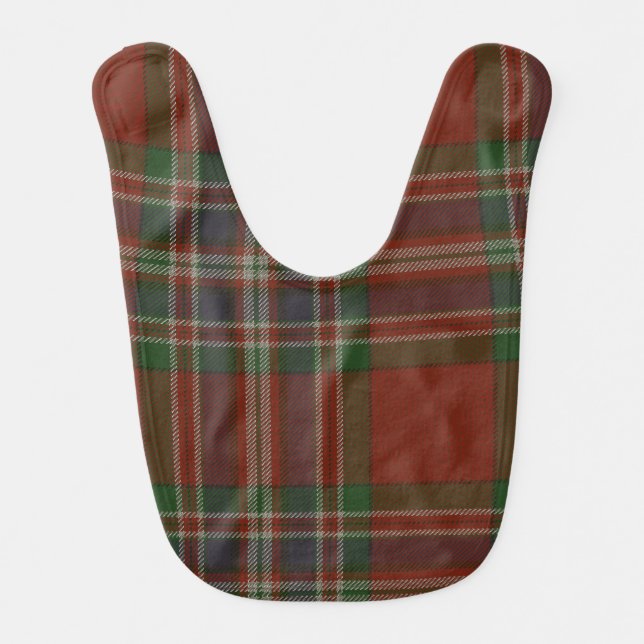 MacFarlane Clan Tartan Baby Bib (Front)