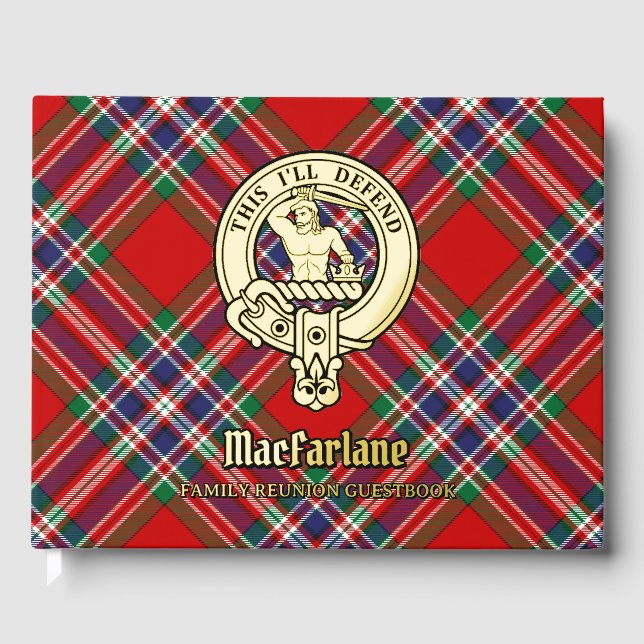 MacFarlane Family Reunion Foil Guest Book (Front)