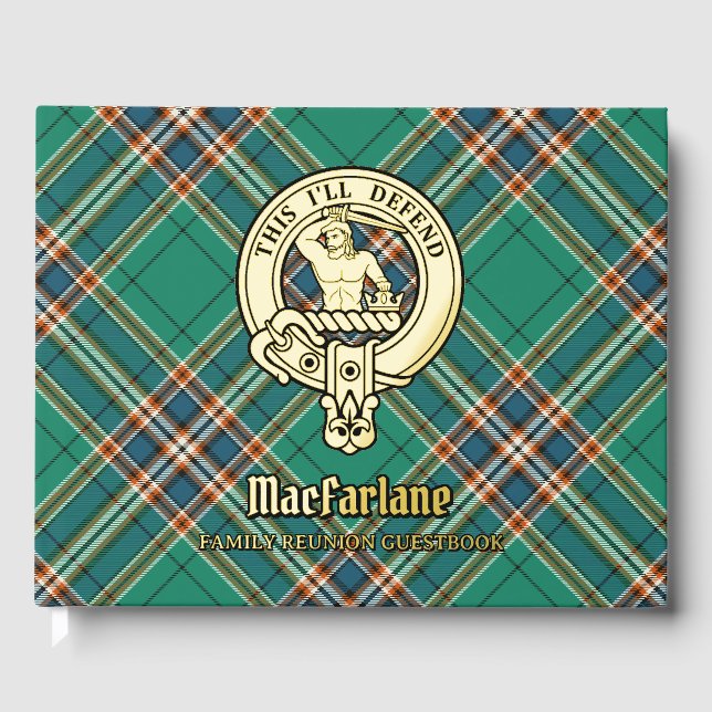 MacFarlane Family Reunion Foil Guest Book (Front)