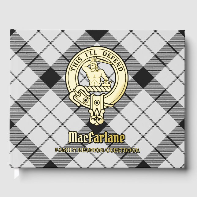 MacFarlane Family Reunion Foil Guest Book (Front)