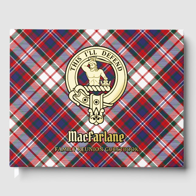 MacFarlane Family Reunion Foil Guest Book (Front)