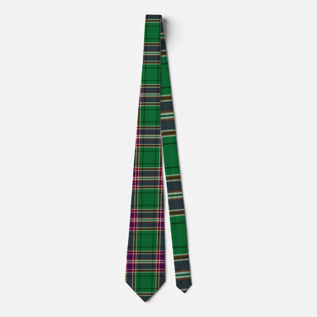 MacFarlane Hunting Tartan Print Neck Tie (Front)