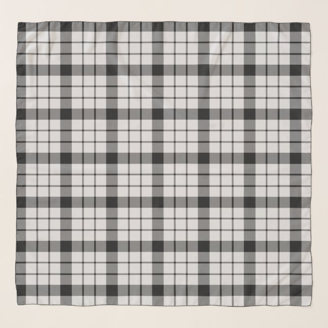 MacFarlane Plaid Tartan Scottish Clan Pattern Scarf (Front)