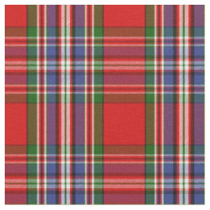 MacFarlane Red Tartan Print Fabric
