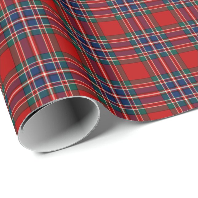 MacFarlane Red Tartan Wrapping Paper (Roll Corner)