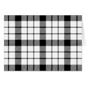 MacFarlane tartan black white plaid (Front Horizontal)