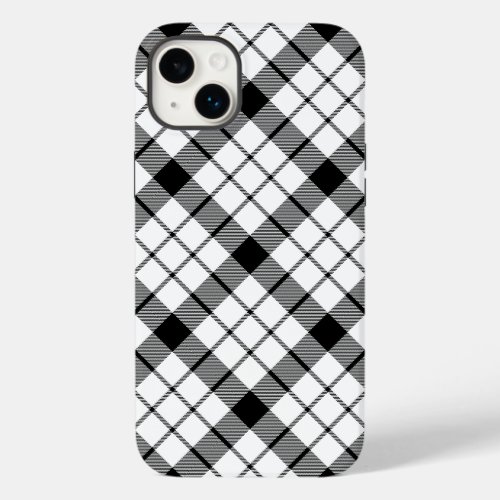 MacFarlane tartan black white plaid Case_Mate iPhone 14 Plus Case