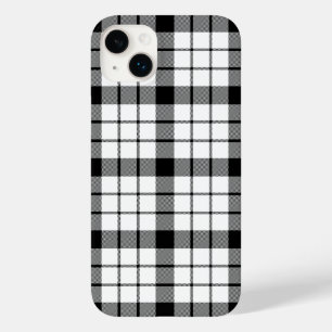MacFarlane tartan black white plaid Case-Mate iPhone 14 Plus Case