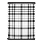 MacFarlane tartan black white plaid Lamp Shade (Right)