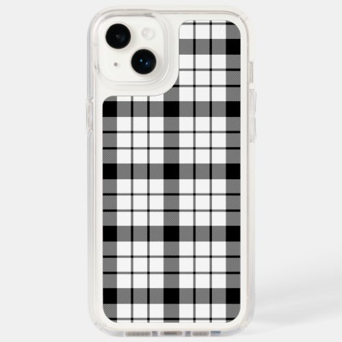 MacFarlane tartan black white plaid Speck iPhone 14 Plus Case