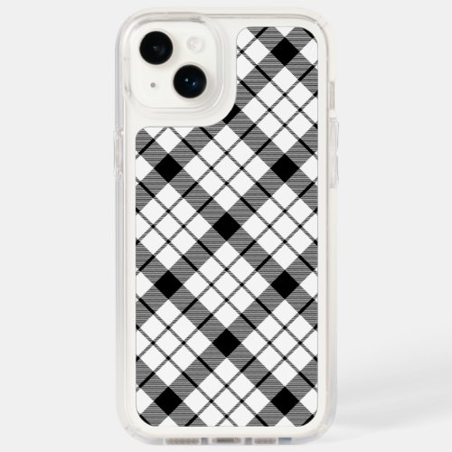 MacFarlane tartan black white plaid Speck iPhone 14 Plus Case