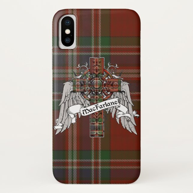 MacFarlane Tartan Cross Case-Mate iPhone Case (Back)