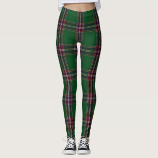 MacFarlane Tartan Plaid Leggings Green