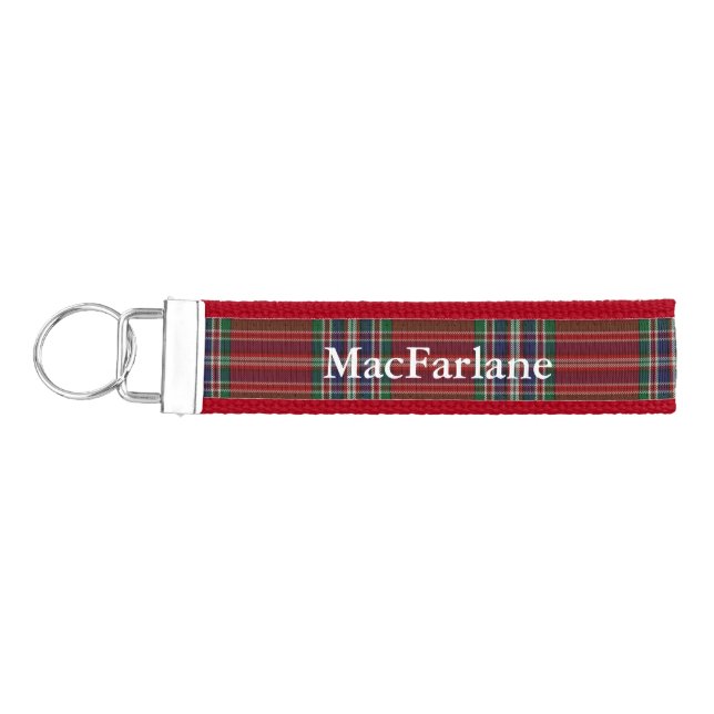 MacFarlane Tartan Plaid Wrist Key Chain (Keys on Left)