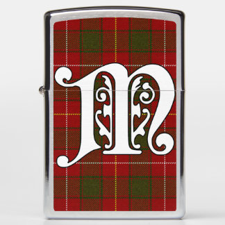 MacFie Clan Tartan Monogram Zippo Lighter