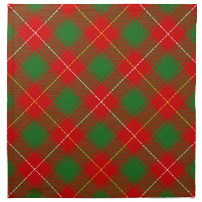 Macfie MacPhie Scottish Tartan Clan Plaid Cloth Napkin (Front)